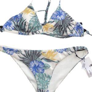 Hurley Womens Lanai Hawaiian Floral Surf Bikini Sail Bathing Suit